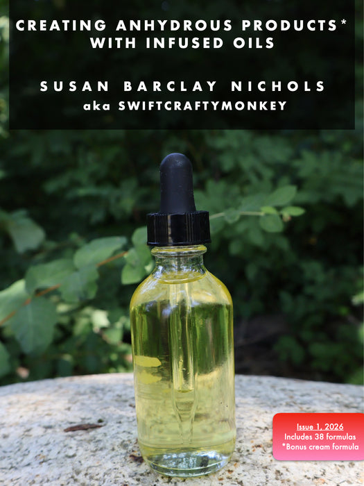 Creating anhydrous products with infused oils